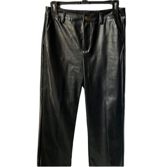 Black Pants Vegan Leather - Picture 1 of 14
